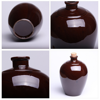 Recipient ceramic pentru vin, teracotă, stil antic, sigilat, vas retro pentru vin
