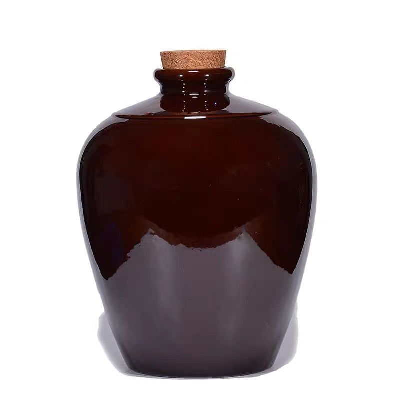 Recipient ceramic pentru vin, teracotă, stil antic, sigilat, vas retro pentru vin