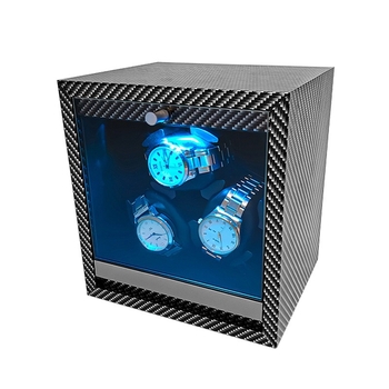 Cutie cadou pentru învârtitor automat de ceasuri, finisaj lemn Ebony