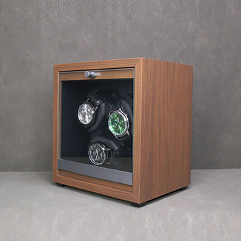 Cutie cadou pentru învârtitor automat de ceasuri, finisaj lemn Ebony