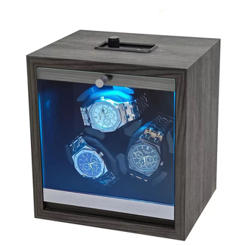 Cutie cadou pentru învârtitor automat de ceasuri, finisaj lemn Ebony