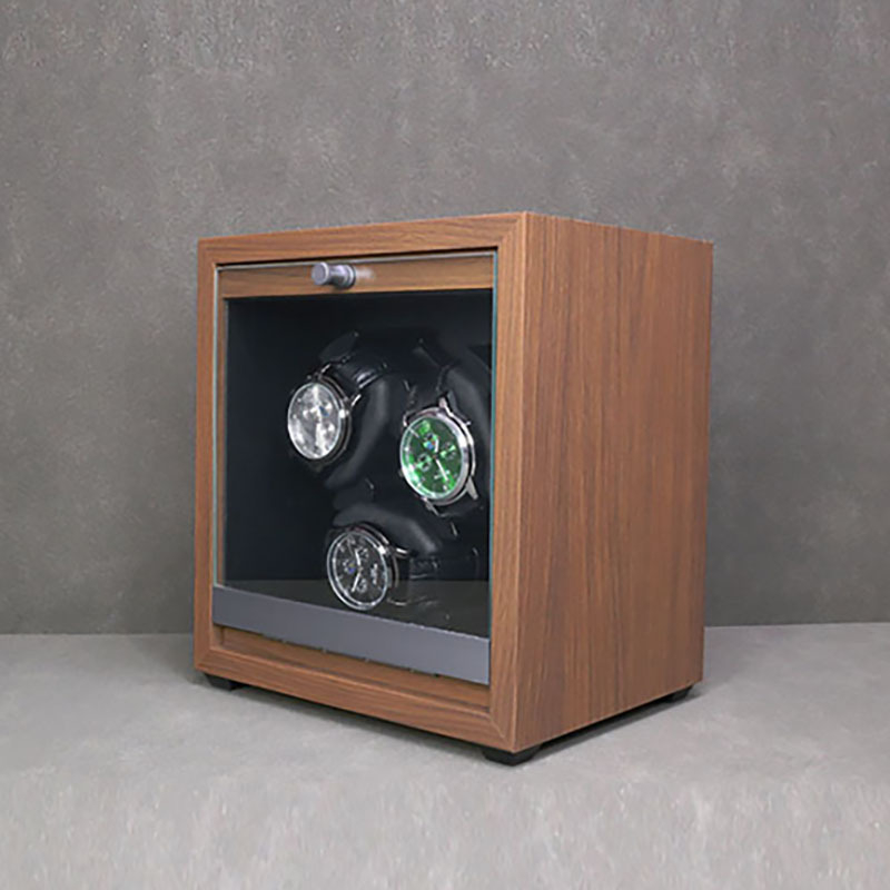 Cutie cadou pentru învârtitor automat de ceasuri, finisaj lemn Ebony