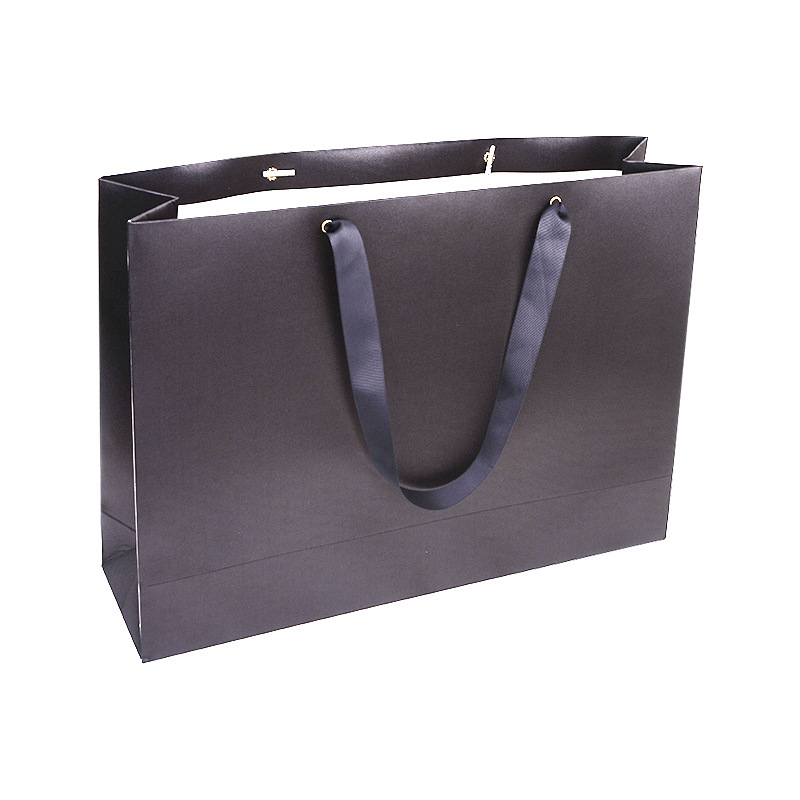 În stoc: sacoșe de cadouri de mari dimensiuni și sacoșe simple pentru cumpărături, roșu-negru din carton, imprimare logo personalizată