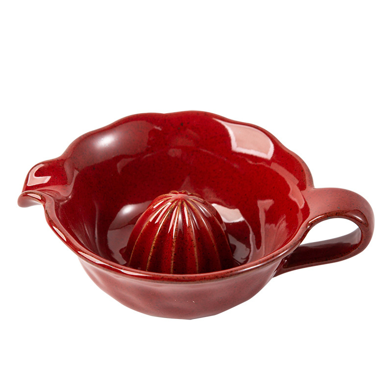 Storcător manual de lămâie, ceramic, pentru jumătăți de grapefruit și portocale, ustensilă de bucătărie, bol pentru hrana bebelușilor