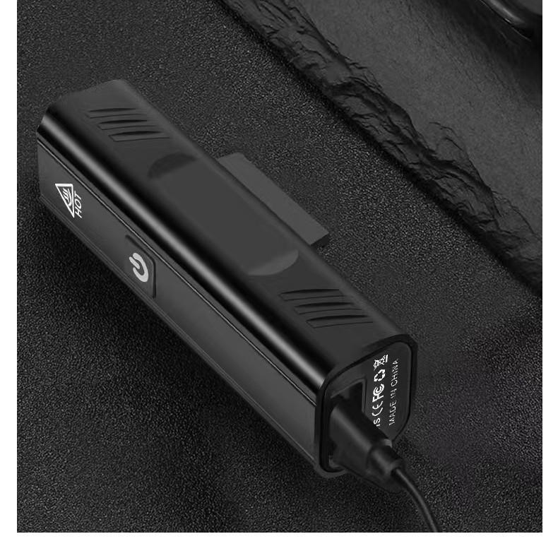 Svjetlo za bicikl od aluminijskog legura za planinske bicikle, USB punjenje, vodootporno, protiv odsjaja