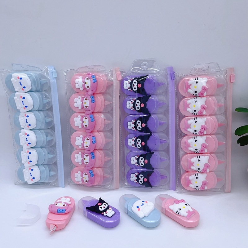 Set mini de corecție drăguț pentru elevi, portabil, șase benzi de corecție