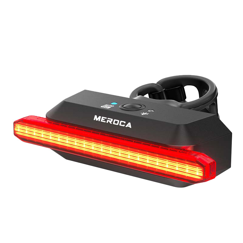 MEROCA Super v pametno stražnje svjetlo za bicikl sa senzorom uključivanja/isključivanja, dug vijek baterije, 6 načina osvjetljenja, COB LED