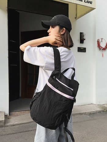 Korejski najlonski ruksak, Harajuku stil, unisex, školska torba, lagan i velik kapacitet