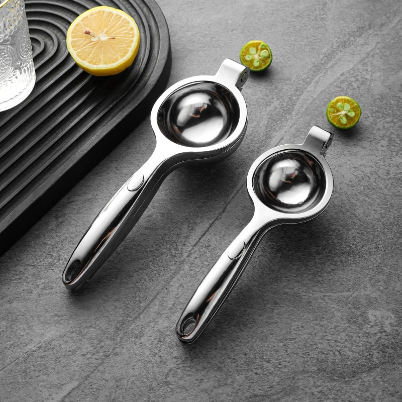 Presa manuală de suc, clips de lămâie din aliaj de zinc – ustensilă de bucătărie pentru fructe (mărimi mari și mici)
