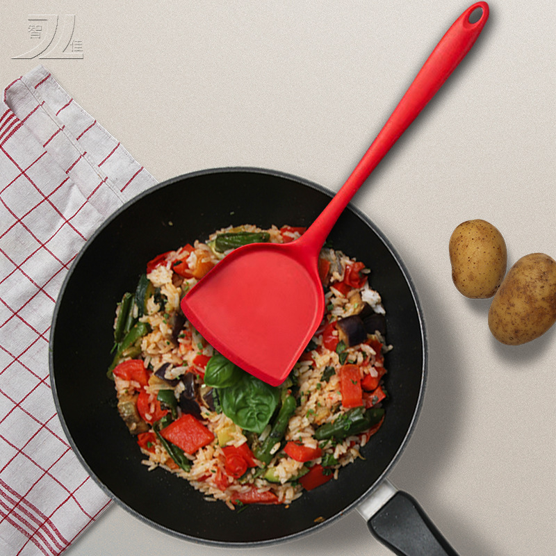 Spatulă din silicon pentru gătit — multifuncțională, rezistentă la temperaturi înalte, antiaderentă