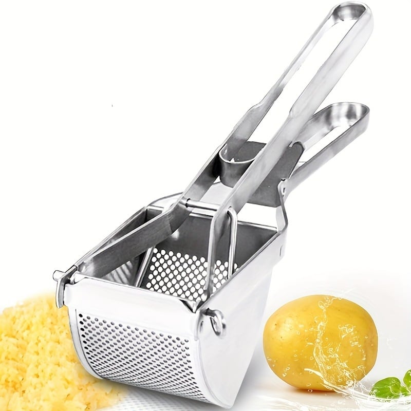 Zdrobitor manual din oțel inoxidabil pentru cartofi, dovleac și fructe – instrument pentru hrana bebelușilor