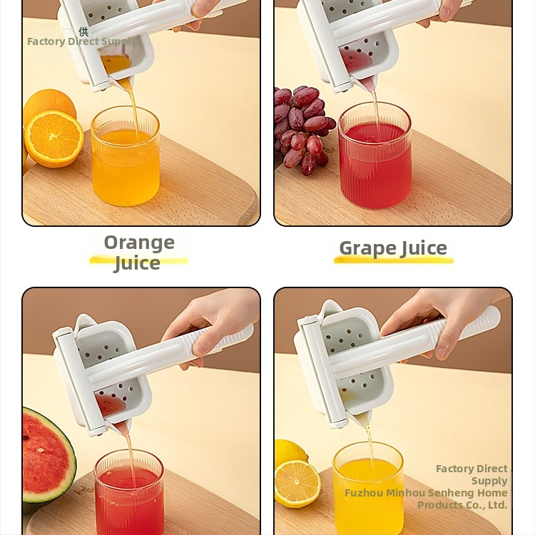Storcător manual pentru fructe, mic, portabil, presă și separator de pulpă