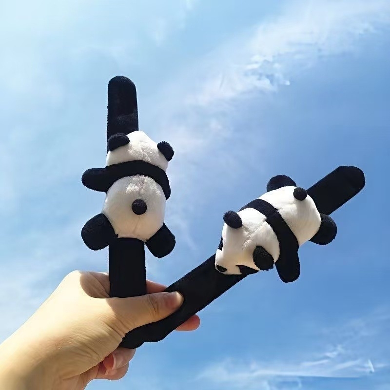 Pliš Panda lutka za djecu, narukvica kao dodatak za bicikl, dar za vjenčanje