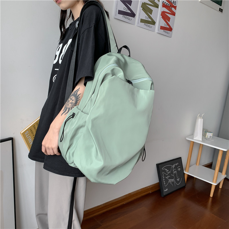 Japanski stil, ležerno minimalistički jednobojni ruksak velike kapacitete, model 2023, unisex, retro školska torba