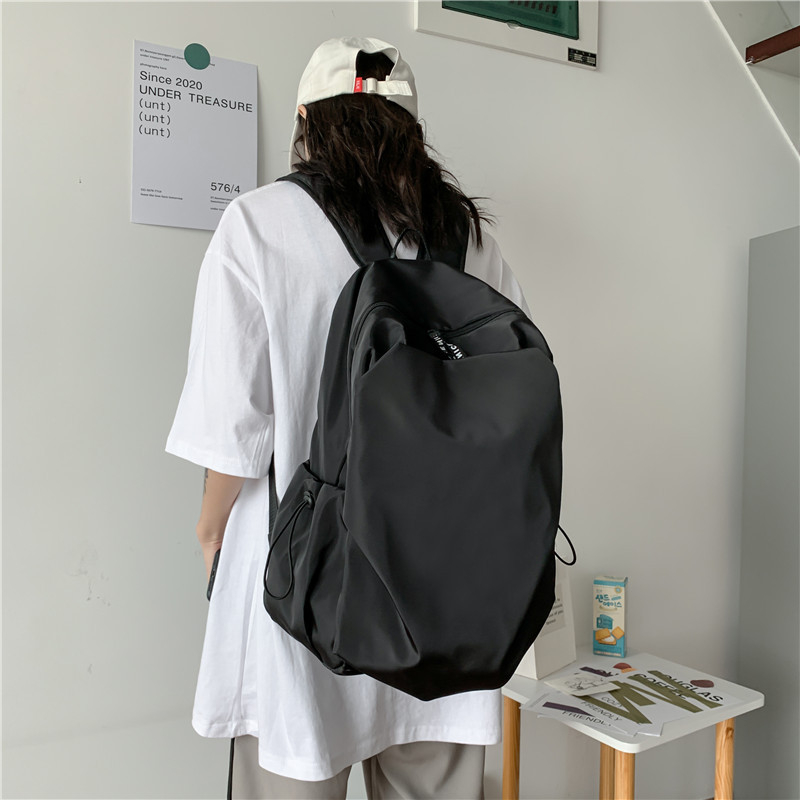Japanski stil, ležerno minimalistički jednobojni ruksak velike kapacitete, model 2023, unisex, retro školska torba