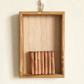 Ramă foto din lemn masiv, stil nordic, lucrată manual, pentru montare pe perete, decor de perete pentru sufragerie și balcon