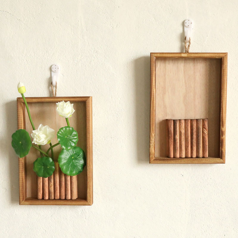 Ramă foto din lemn masiv, stil nordic, lucrată manual, pentru montare pe perete, decor de perete pentru sufragerie și balcon