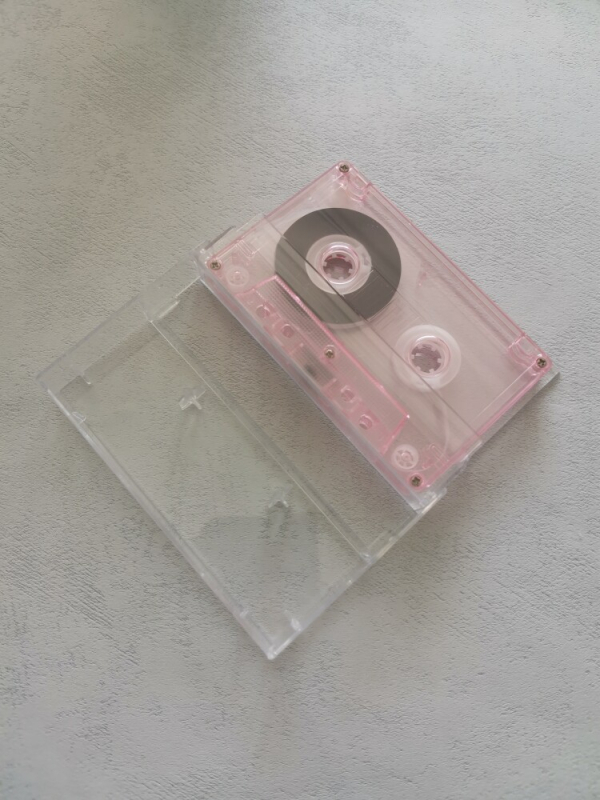 Casetă transparentă color, 45 de minute, pentru pick-up și înregistrare, înregistrare nostalgică
