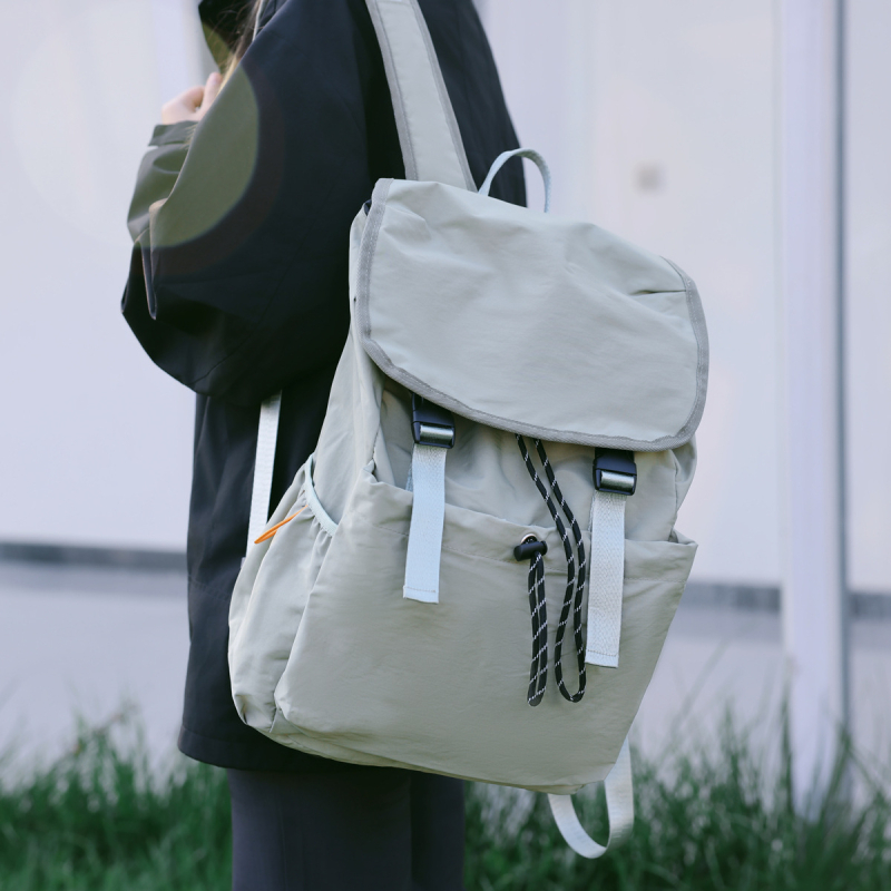Unisex nylon ruksak za jesen/zimu, velik kapacitet 20–35 L, jednobojan, vodootporan, lagan, za kampus i slobodno vrijeme