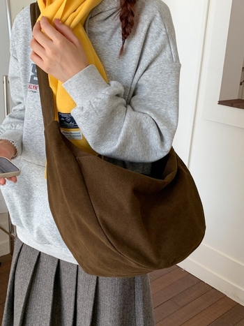 Retro dumpling oblik tote torba, Harajuku lazy stil, unisex, crossbody, velika kapaciteta, platnena torba za jesen-zimu