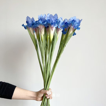 Flori artificiale iris irlandez pentru decor acasă, accesorii pentru fotografie și aranjamente de masă de nuntă