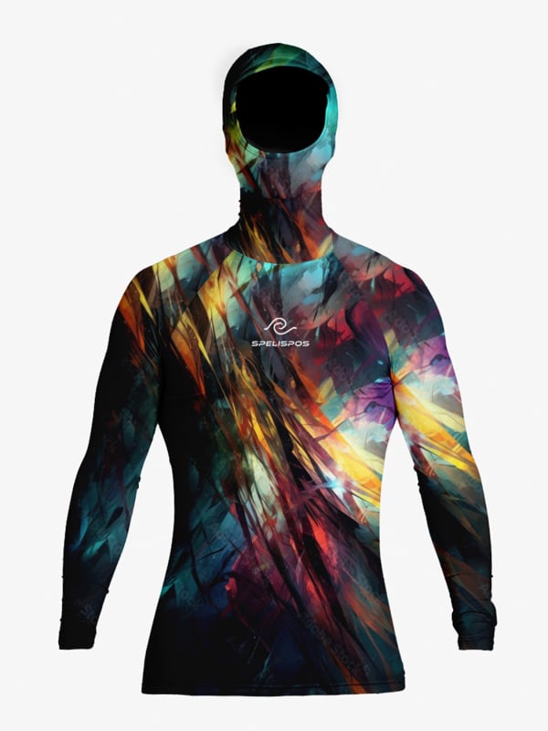 Spelispos дълъг ръкав мокас с качулка за сърфинг — защита от слънцето и rash guard