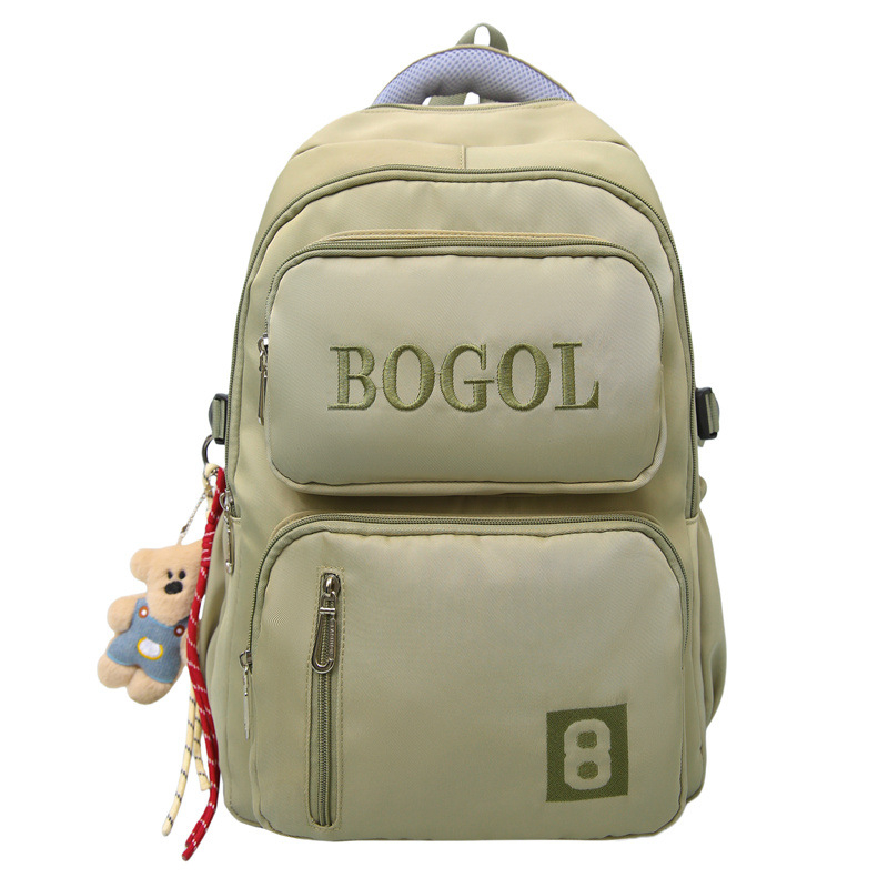 Harajuku retro nylon ruksak za učenike, velika zapremina 20-35 L, pogodan za 14-inčni prijenosnik, unisex studentski ruksak