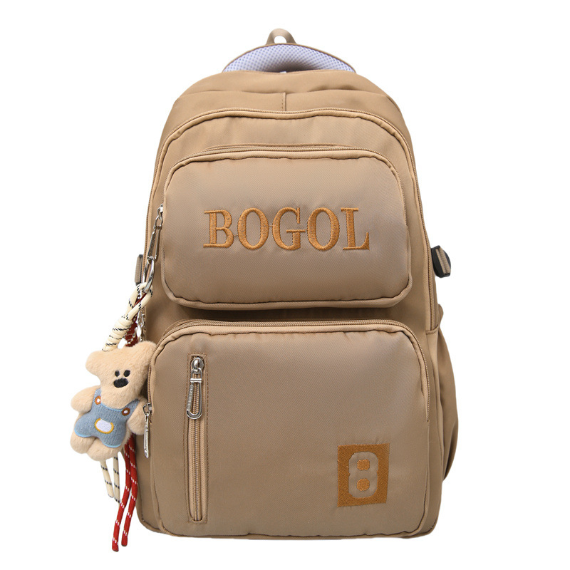 Harajuku retro nylon ruksak za učenike, velika zapremina 20-35 L, pogodan za 14-inčni prijenosnik, unisex studentski ruksak