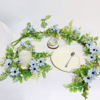 Arc de nuntă 110 cm, liane lungi de flori artificiale, roz, decor romantic pentru evenimente
