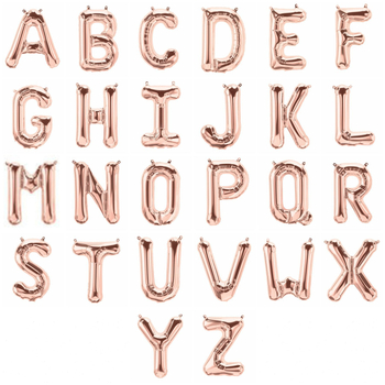 Set de baloane cu litere pentru zi de naștere, 16 inch, gradient de culoare – baloane din folie de aluminiu pentru decor