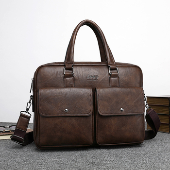 Geantă de umăr pentru bărbați, stil casual-business, laptop de 14 inch, impermeabilă și durabilă