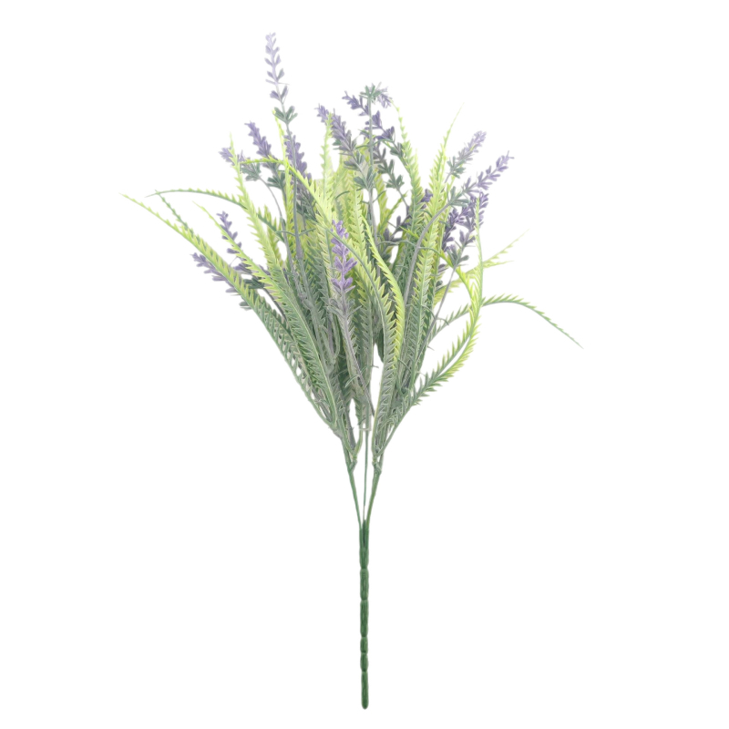Buchet cu lavandă și hiacint - flori artificiale din plastic pentru decorul casei