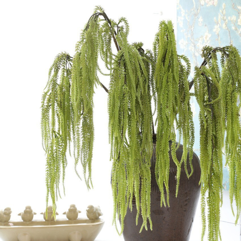 Flori artificiale din mătase pentru design floral de afaceri, flori în formă țepușă pentru agățat, decor interior și aranjamente florale