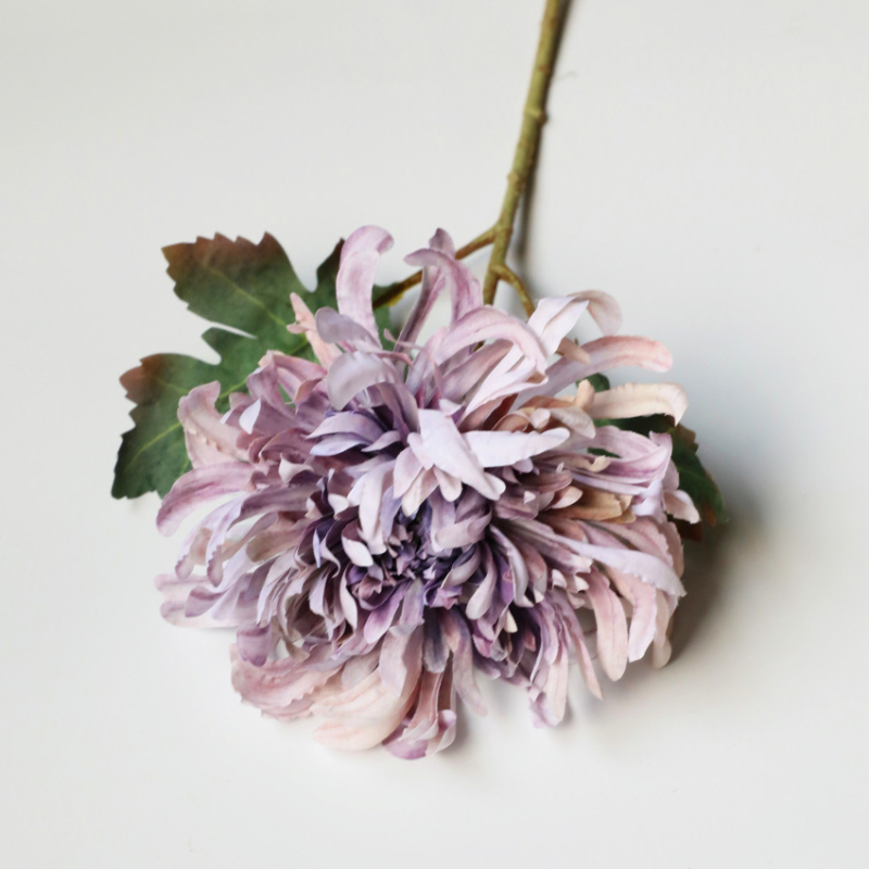 Floare de Chrysanthemum din mătase, imprimare 3D, decor european pentru casă, pentru nunți și recuzită foto, înălțime 30–100 cm