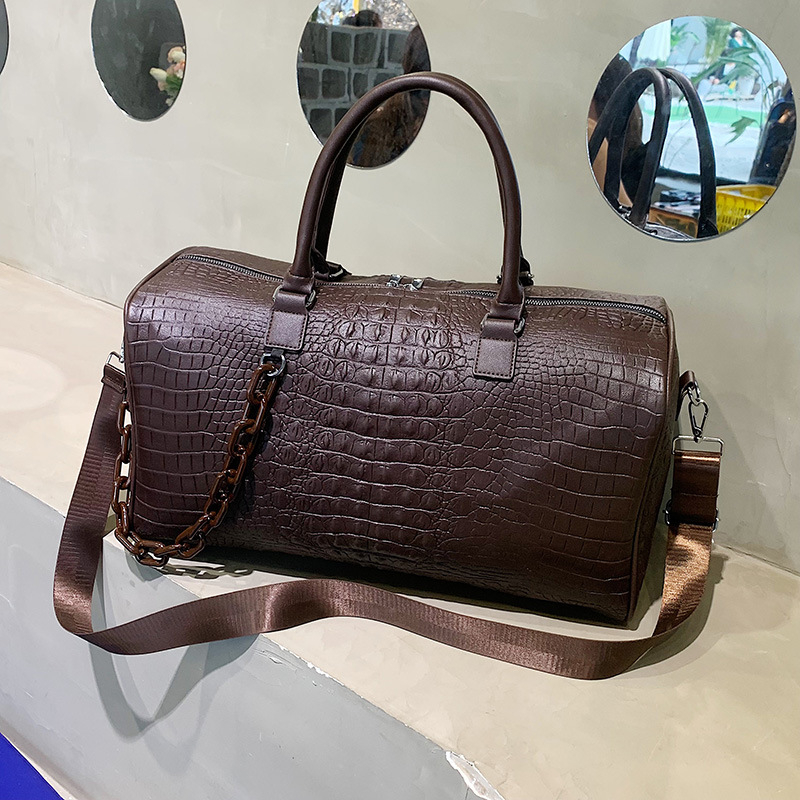 Putna torba za muškarce i žene, velika kapaciteta 20–35 L, ručna torba za kratka putovanja i trening, model 2263, geometrijski uzorak, ležerni stil putovanja
