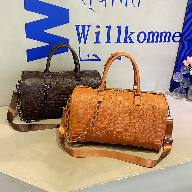 Putna torba za muškarce i žene, velika kapaciteta 20–35 L, ručna torba za kratka putovanja i trening, model 2263, geometrijski uzorak, ležerni stil putovanja