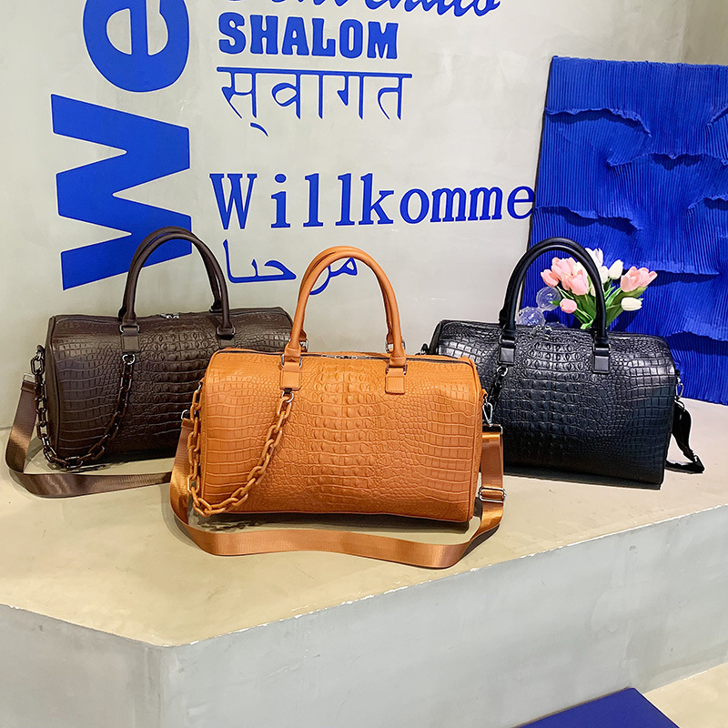 Putna torba za muškarce i žene, velika kapaciteta 20–35 L, ručna torba za kratka putovanja i trening, model 2263, geometrijski uzorak, ležerni stil putovanja
