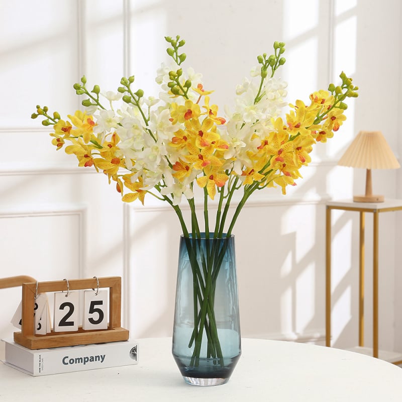 Orhidee de mătase în stil european, ornament decorativ pentru casă, înălțime 62 cm
