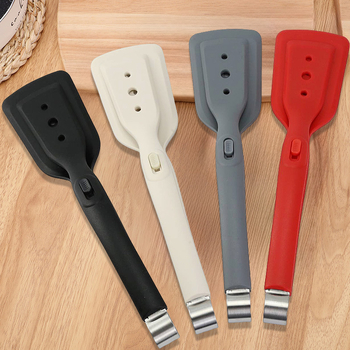 Clip din silicon două în unu pentru steak și spatulă pentru pește, rezistent la temperaturi ridicate, silicon alimentar.