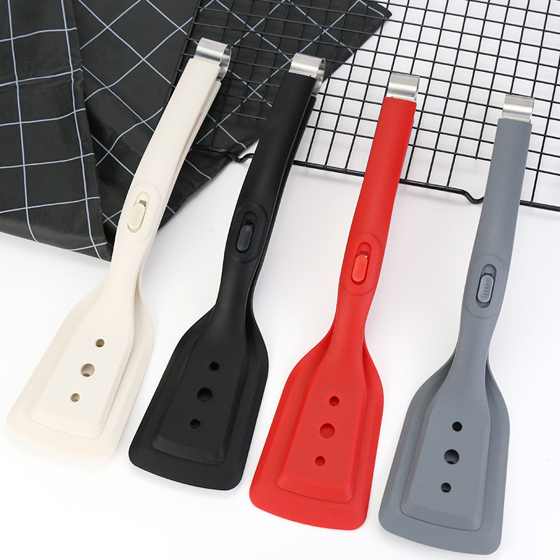 Clip din silicon două în unu pentru steak și spatulă pentru pește, rezistent la temperaturi ridicate, silicon alimentar.