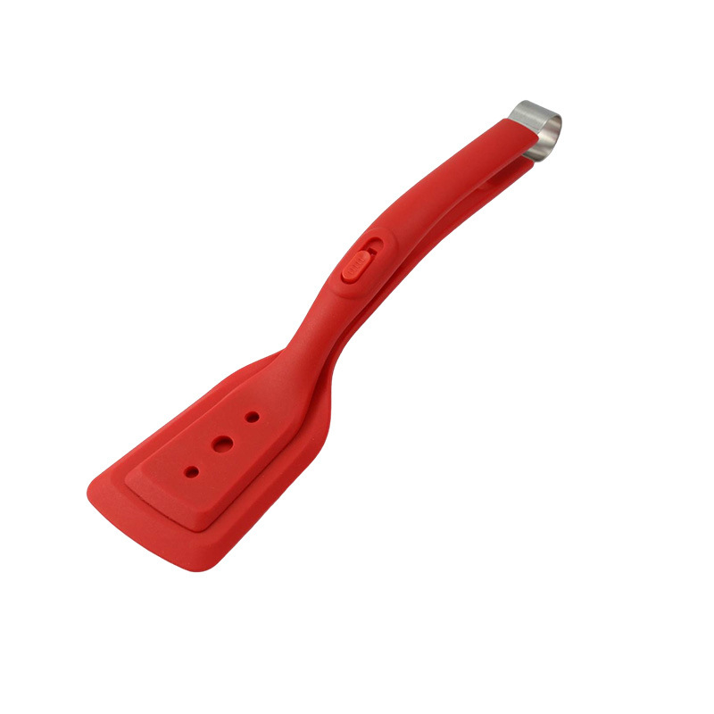 Clip din silicon două în unu pentru steak și spatulă pentru pește, rezistent la temperaturi ridicate, silicon alimentar.