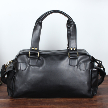 Geantă de bărbați din PU, stil coreean, geantă mare casual crossbody pentru călătorii