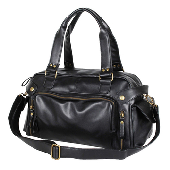 Geantă de bărbați din PU, stil coreean, geantă mare casual crossbody pentru călătorii