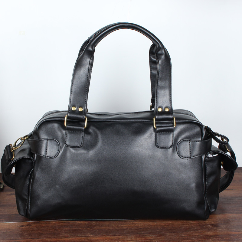 Geantă de bărbați din PU, stil coreean, geantă mare casual crossbody pentru călătorii