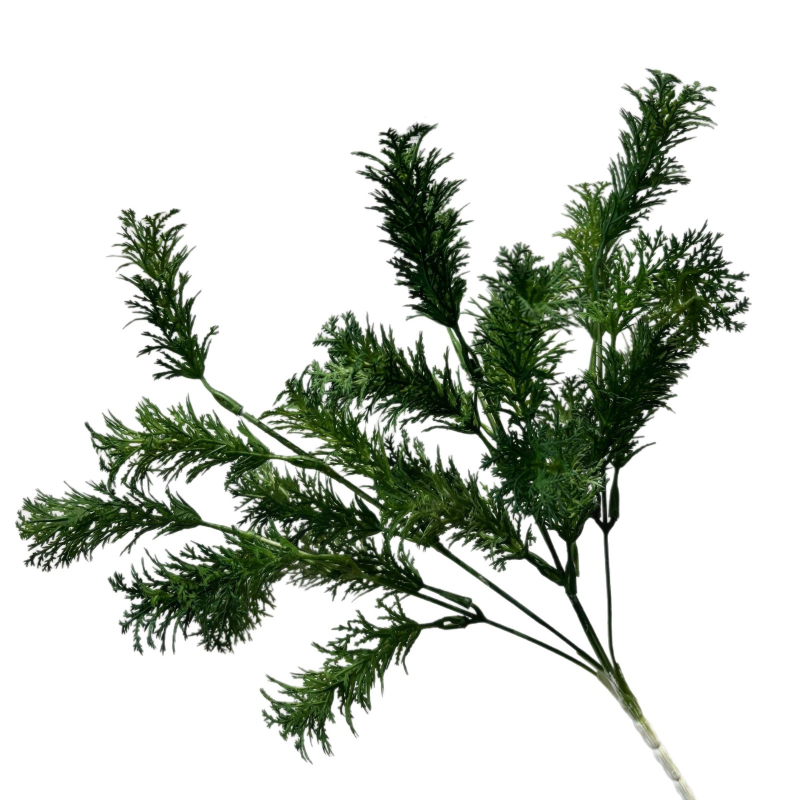 Ramuri artificiale de plante verzi pentru aranjamente florale, buchete de pin, materiale de bază pentru frunze, plante în stil pădure