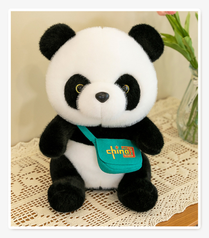 Panda plišana lutkica, mekana pliš igračka, realističan panda, slatka panda lutkica za rođendan