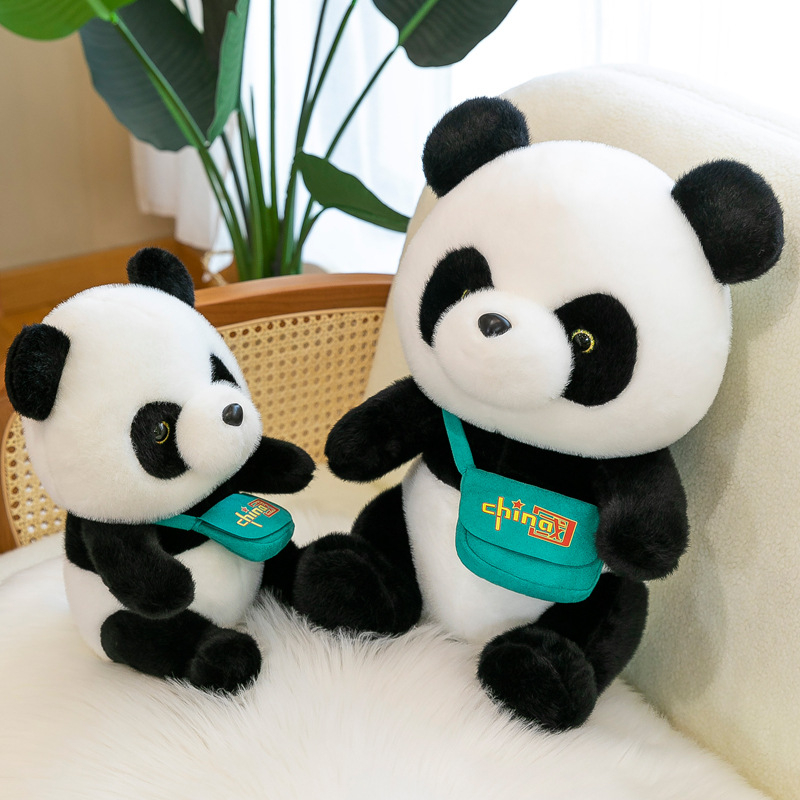 Panda plišana lutkica, mekana pliš igračka, realističan panda, slatka panda lutkica za rođendan