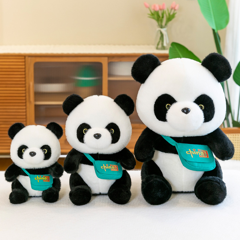 Panda plišana lutkica, mekana pliš igračka, realističan panda, slatka panda lutkica za rođendan