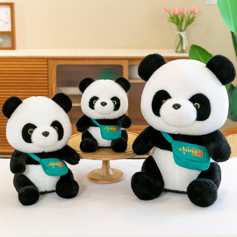Panda plišana lutkica, mekana pliš igračka, realističan panda, slatka panda lutkica za rođendan