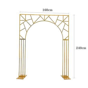 Aranjament floral artificial, flori de cireș, pentru fundal de nuntă — arc floral cu ramă în formă de coarne, decor scenă